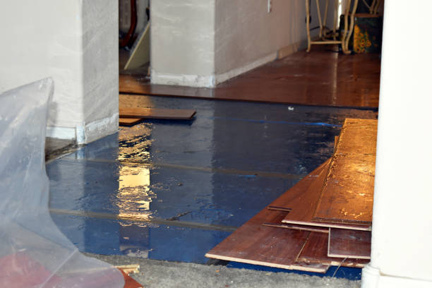 Professional Sewage Cleanup technician working in Chandler, OK